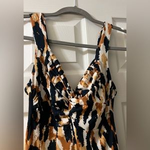 Vintage Moda International animal print dress Small